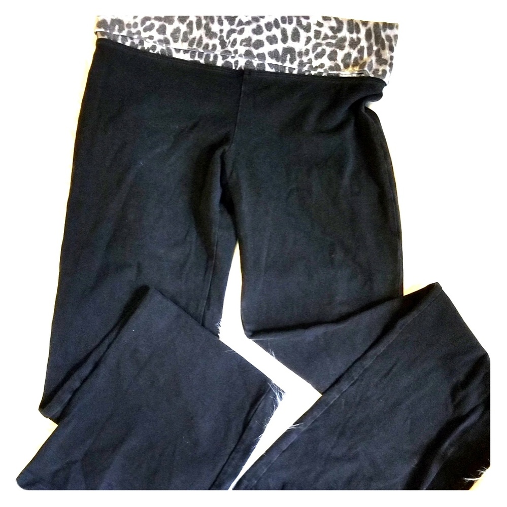 "PINK" BLACK YOGA PANTS